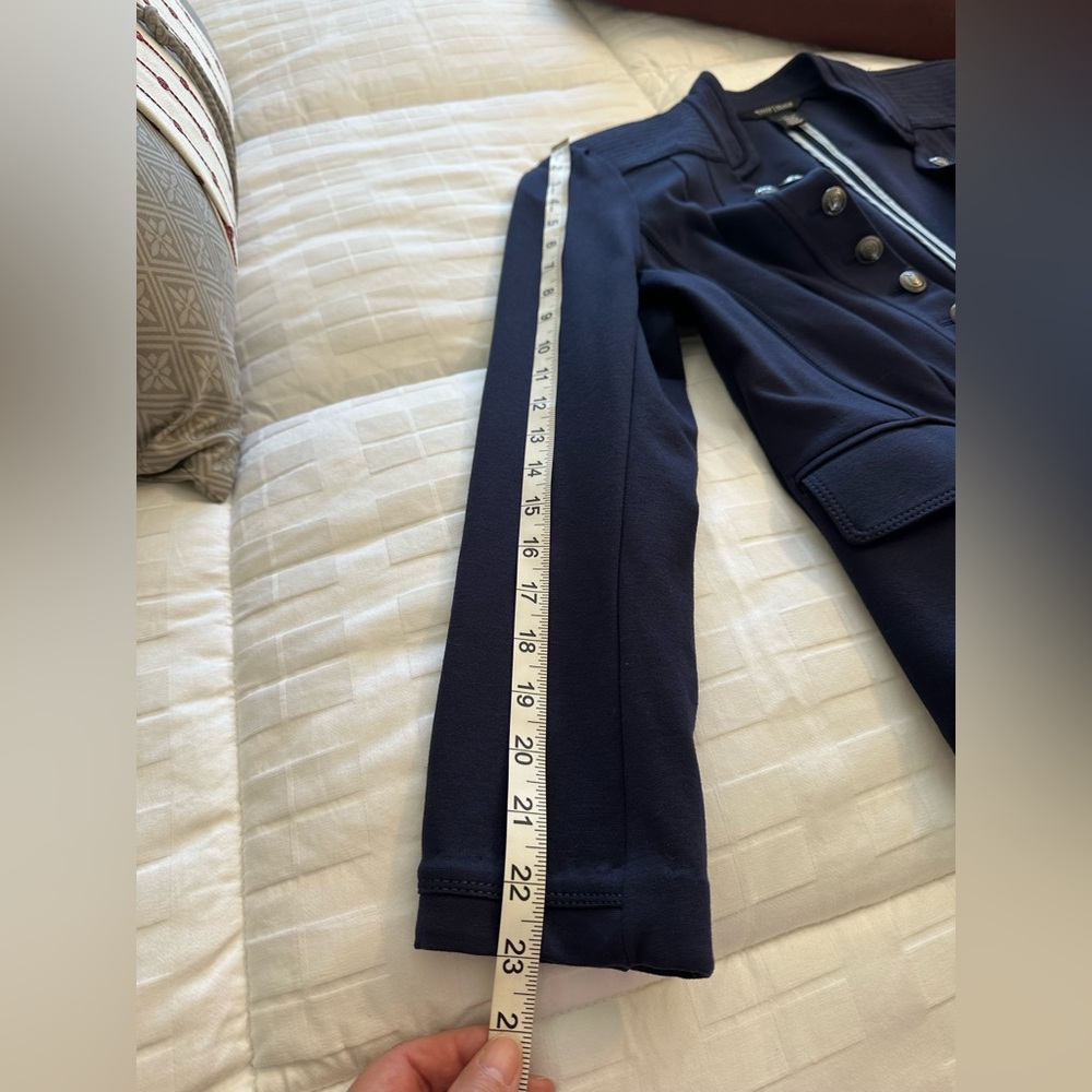 White House Black Market Dark Blue Military Blazer - Picture 7 of 13